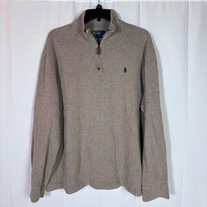 Polo Ralph Lauren Estate-Rib Mockneck Pullover XL Beige | Preppy Layering